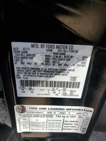 2011 FORD F150 SUPER - 1FTFW1CT0BKD91811