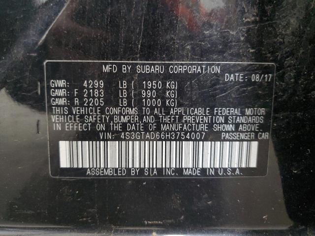 2017 SUBARU IMPREZA PR 4S3GTAD66H3754007