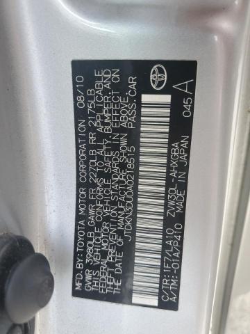 2010 TOYOTA PRIUS - JTDKN3DU0A0218515
