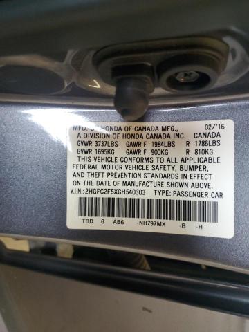 2016 HONDA CIVIC LX - 2HGFC2F5XGH540303