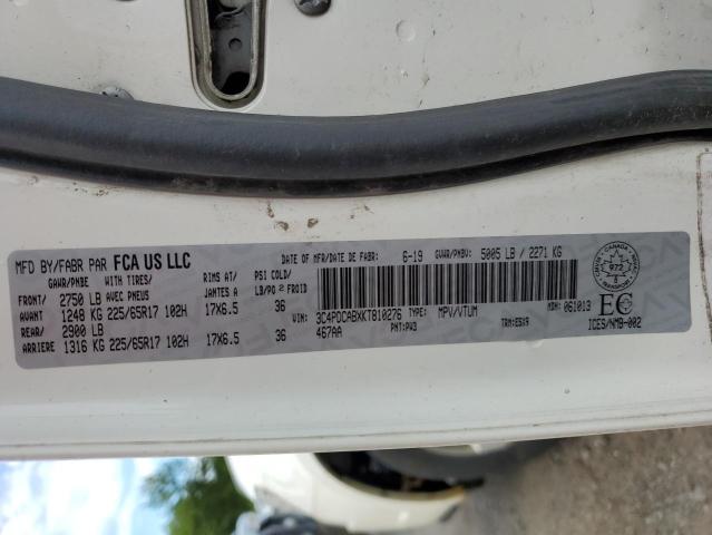 2019 DODGE JOURNEY SE 3C4PDCABXKT810276