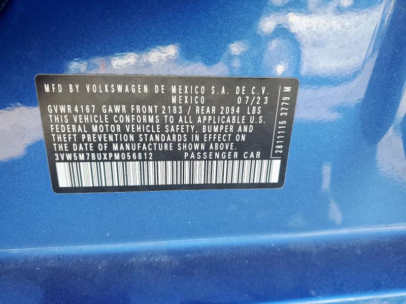 2023 VOLKSWAGEN JETTA S 3VW5M7BUXPM056812