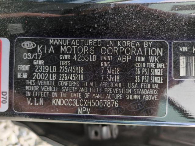 2017 KIA NIRO EX KNDCC3LCXH5067876
