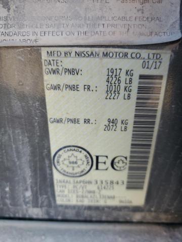 2017 NISSAN ALTIMA 2.5 #3283812413