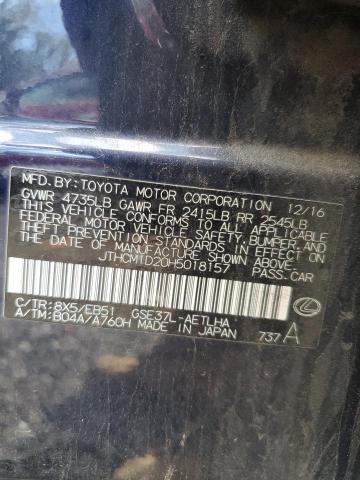 2017 LEXUS IS 300 JTHCM1D20H5018157