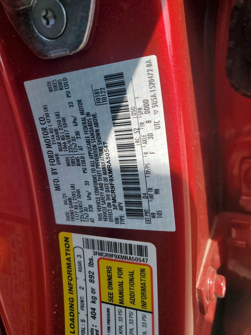 2021 FORD BRONCO SPO 3FMCR9F9XMRA50547