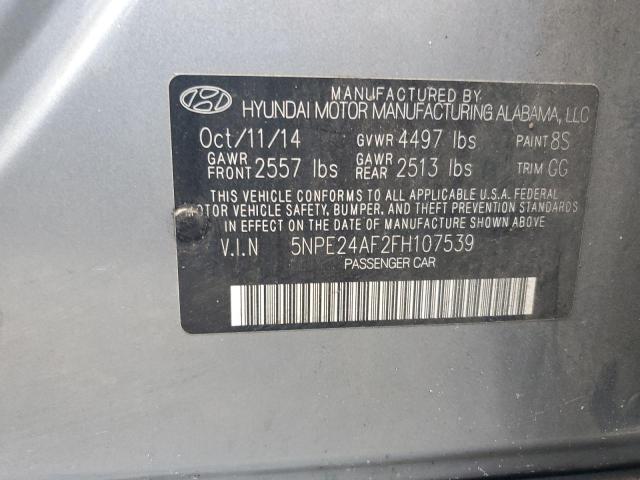 2015 HYUNDAI SONATA SE - 5NPE24AF2FH107539