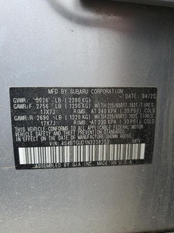 2022 SUBARU OUTBACK WI 4S4BTGUD1N3238253