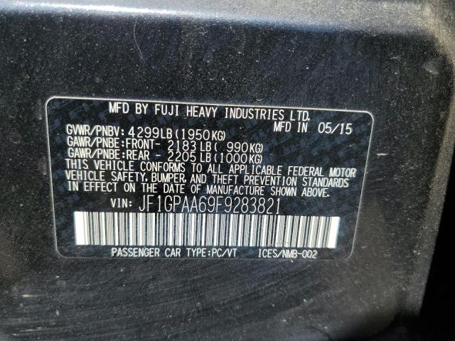 2015 SUBARU IMPREZA - JF1GPAA69F9283821