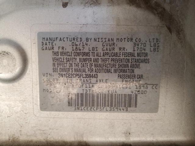 2015 NISSAN VERSA NOTE 3N1CE2CP5FL359443