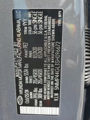 2025 HYUNDAI SANTA FE L 5NMP44GL3SH096672