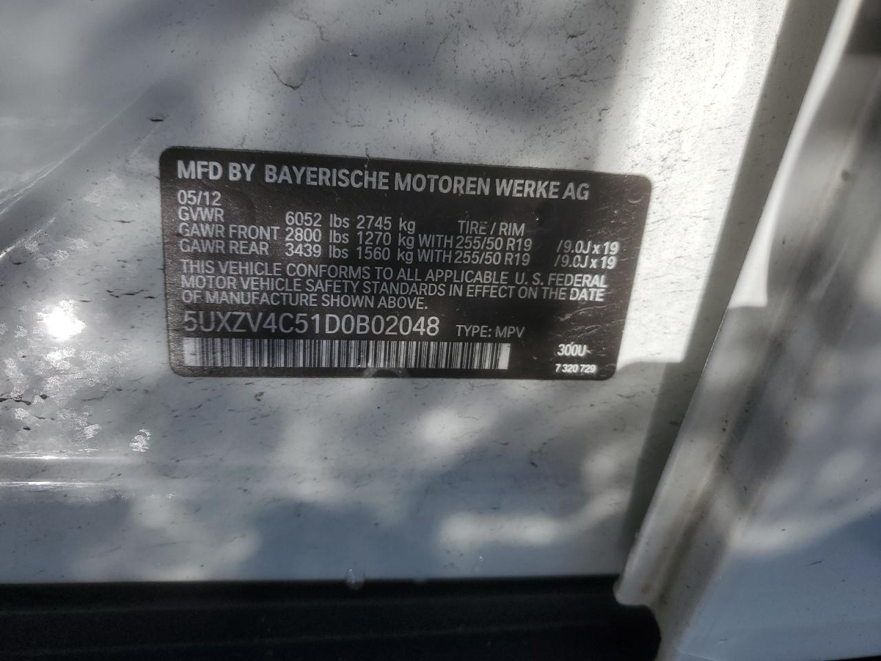 Lot #3310317953 2013 BMW X5 XDRIVE3