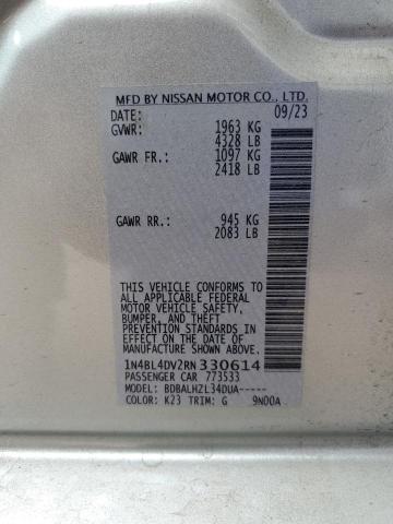 2024 NISSAN ALTIMA SV 1N4BL4DV2RN330614
