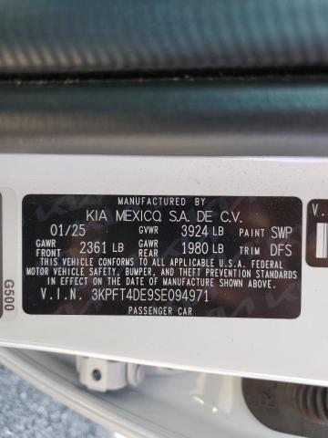 2025 KIA K4 LX 3KPFT4DE9SE094971