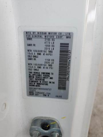 2017 CHEVROLET CITY EXPRE 3N63M0YN9HK690737