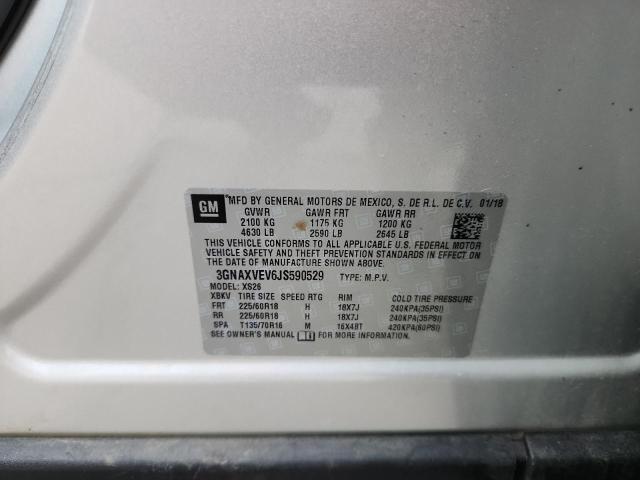 2018 CHEVROLET EQUINOX PR - 3GNAXVEV6JS590529