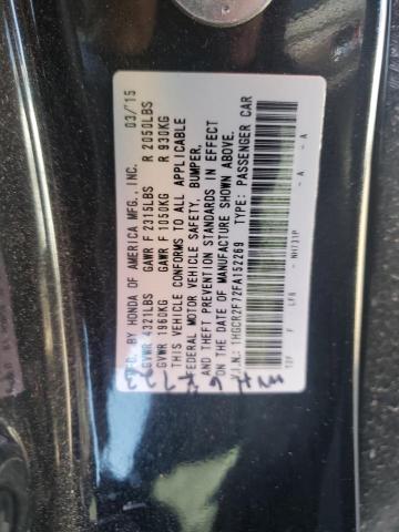 2015 HONDA ACCORD EX 1HGCR2F72FA152269