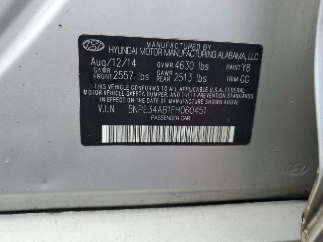 2015 HYUNDAI SONATA SPO 5NPE34AB1FH060451