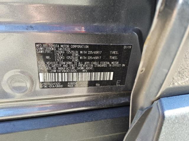 2019 TOYOTA RAV4 LE JTMF1RFV8KD016005