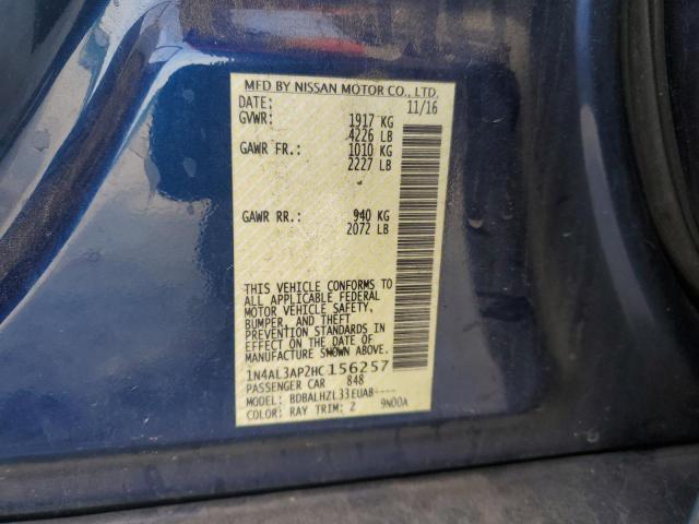 2017 NISSAN ALTIMA 2.5 - 1N4AL3AP2HC156257