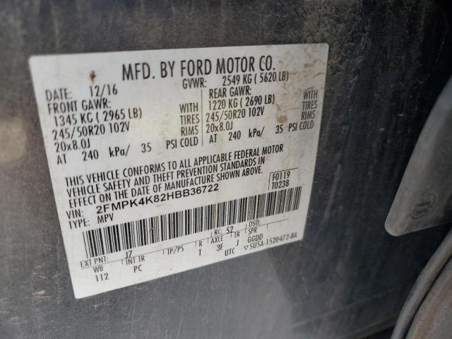 2017 FORD EDGE TITAN 2FMPK4K82HBB36722