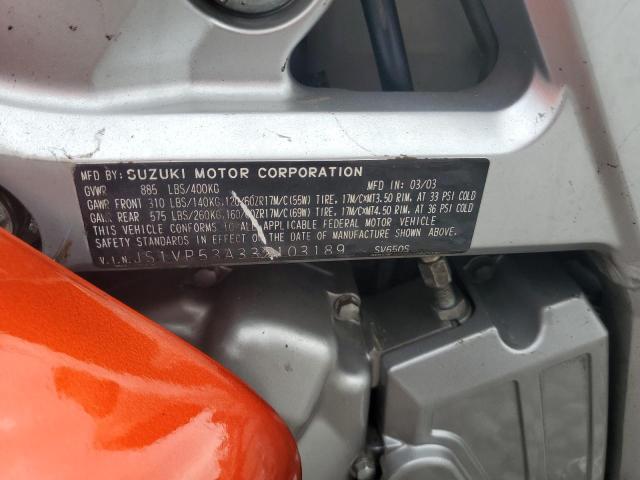 2003 SUZUKI SV650 - JS1VP53A332103189