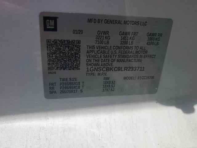 2020 CHEVROLET TAHOE C150 - 1GNSCBKC9LR233711