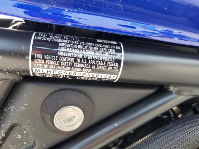 2023 HONDA CMX500 MLHPC5603P5601441