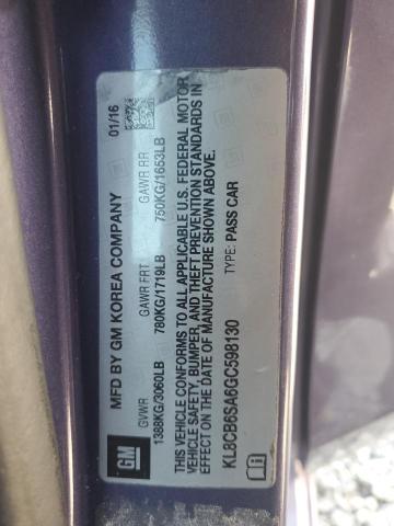 2016 CHEVROLET SPARK LS - KL8CB6SA6GC598130
