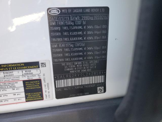 2020 LAND ROVER DISCOVERY SALRG2RV0L2428584