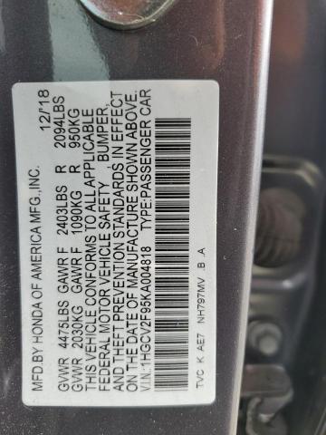 2019 HONDA ACCORD TOU 1HGCV2F95KA004818