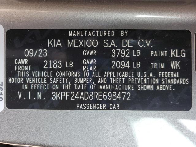2024 KIA FORTE LX - 3KPF24AD8RE698472