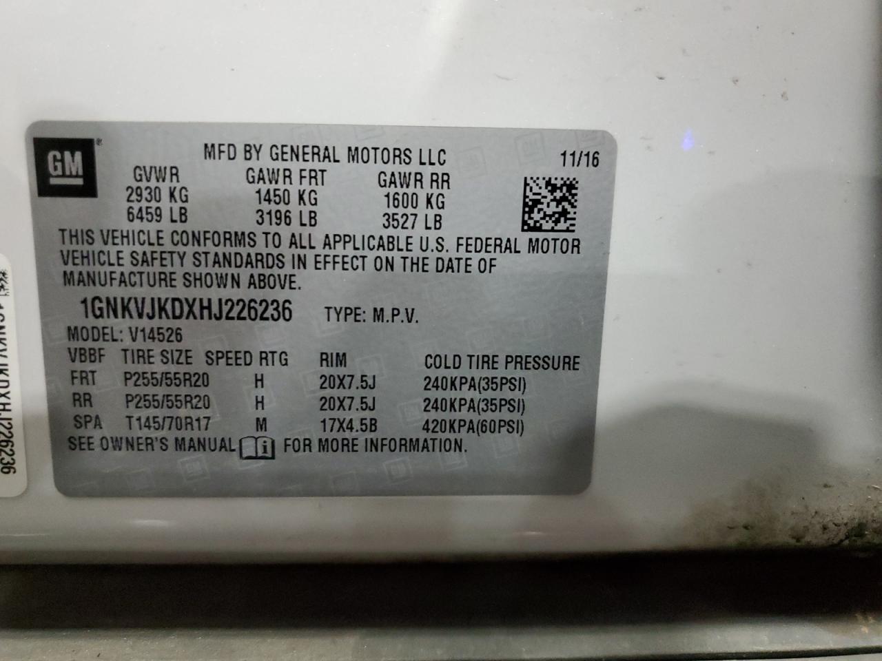 CHEVROLET TRAVERSE PREMIER