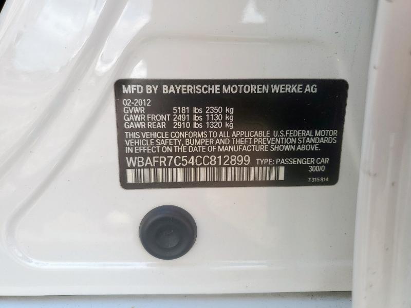 2012 BMW 535 I - WBAFR7C54CC812899