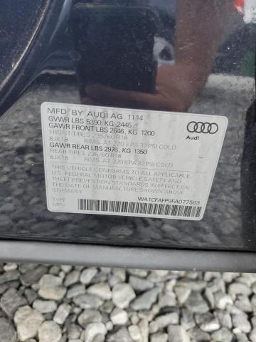 2015 AUDI Q5 PREMIUM WA1CFAFP9FA077503