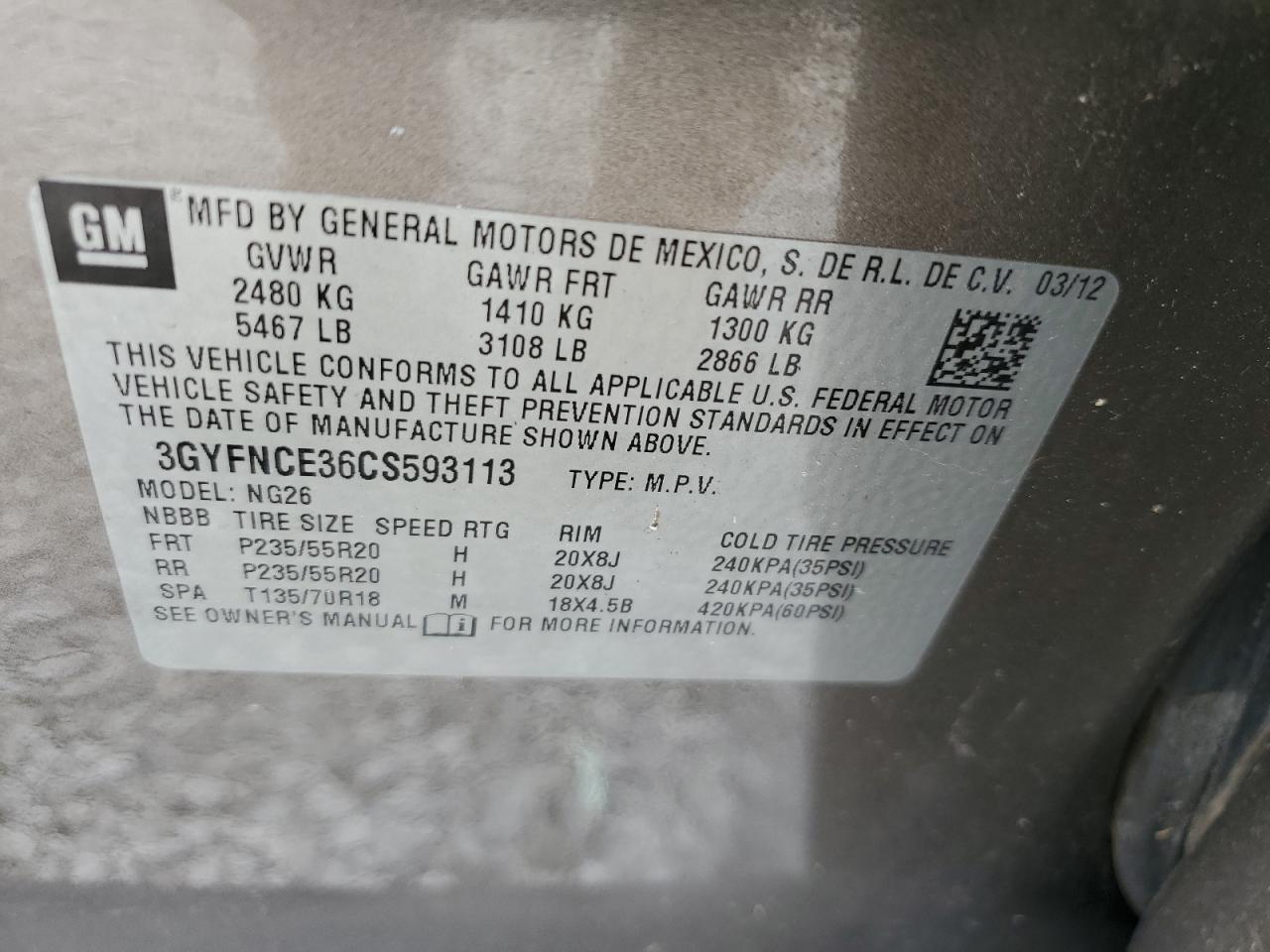 CADILLAC SRX PREMIUM COLLECTION