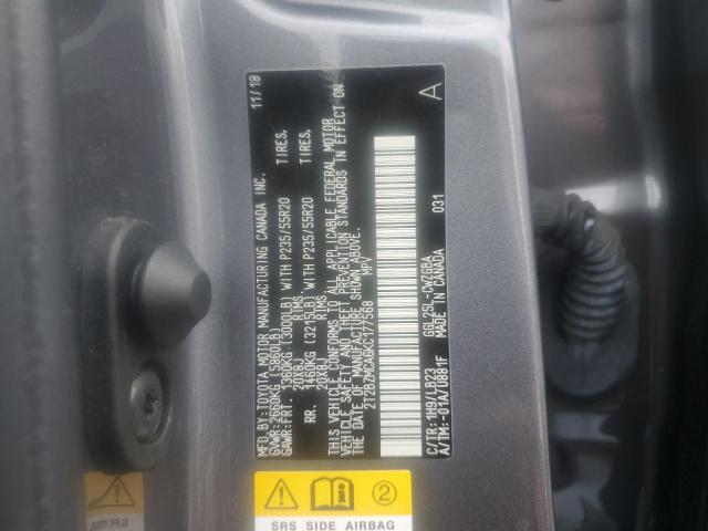 2019 LEXUS RX 350 BASE 2T2BZMCA6KC177568