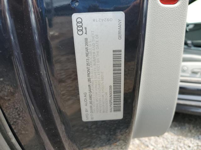2018 AUDI A5 PREMIUM WAUYNGF59JN000399