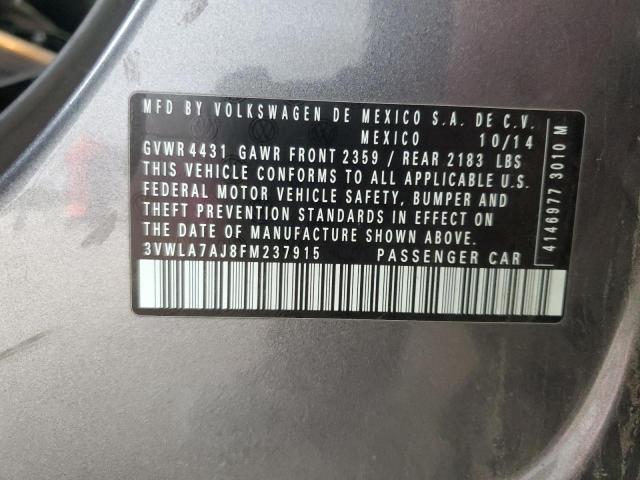 2015 VOLKSWAGEN JETTA TDI 3VWLA7AJ8FM237915