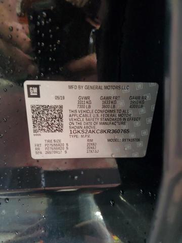 2019 GMC YUKON SLE 1GKS2AKC8KR360765