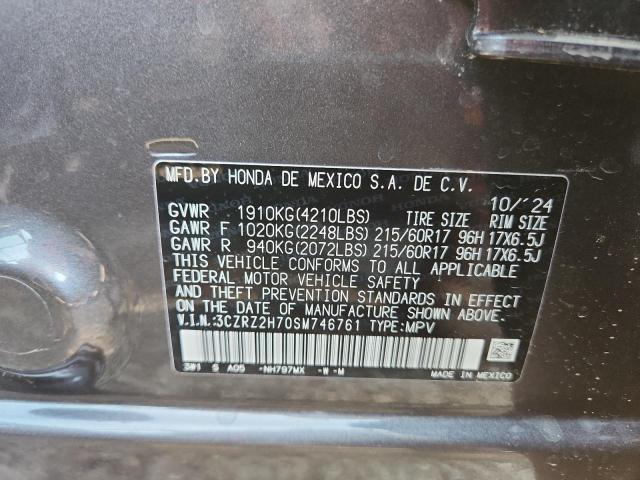 2025 HONDA HR-V EXL 3CZRZ2H70SM746761