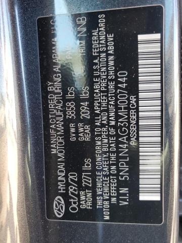 2021 HYUNDAI ELANTRA SE 5NPLN4AG3MH007440