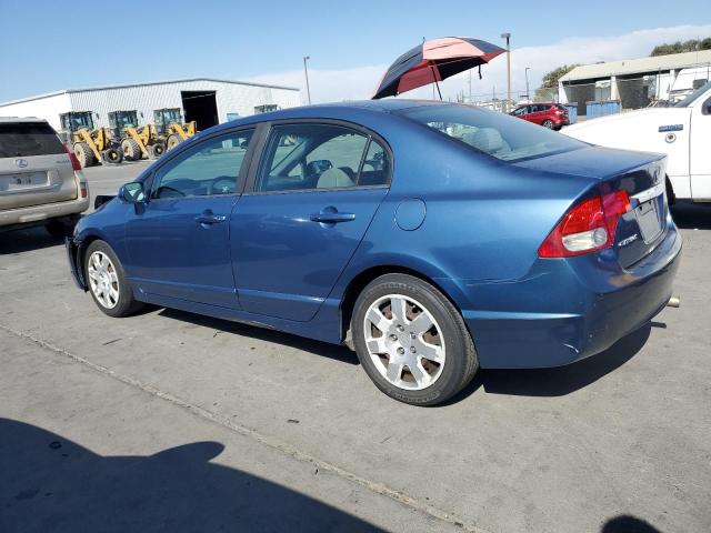 HONDA CIVIC LX 2010 blue  gas 19XFA1F59AE061162 photo #3