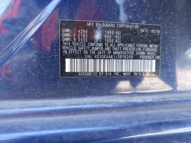 2018 SUBARU IMPREZA 4S3GKAA61J3616209