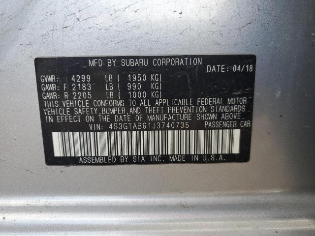 2018 SUBARU IMPREZA PR - 4S3GTAB61J3740735