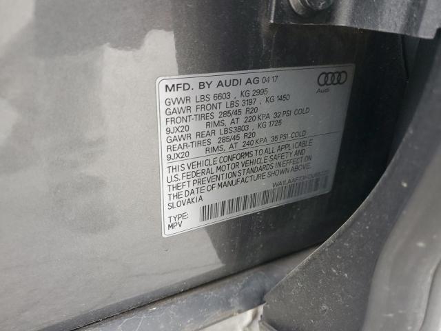 2017 AUDI Q7 PREMIUM WA1LAAF73HD055223