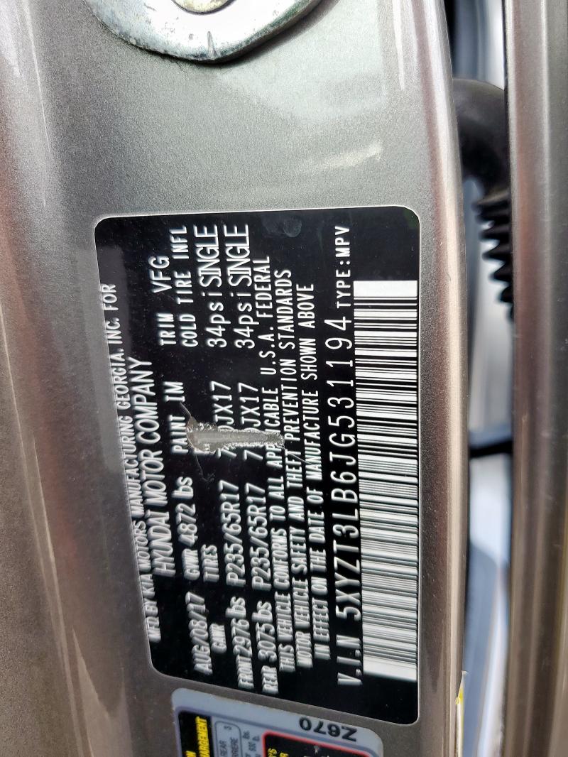 2018 HYUNDAI SANTA FE S - 5XYZT3LB6JG531194