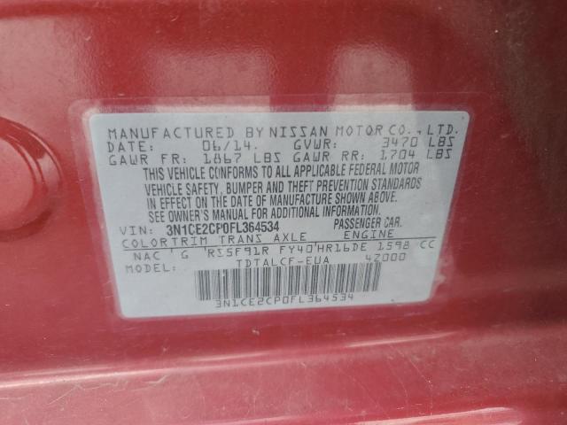 2015 NISSAN VERSA NOTE 3N1CE2CP0FL364534