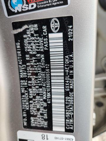 2013 TOYOTA AVALON BAS - 4T1BK1EB6DU065612