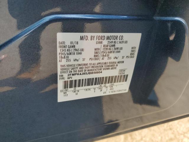 2018 FORD EDGE SEL - 2FMPK4J85JBB58804